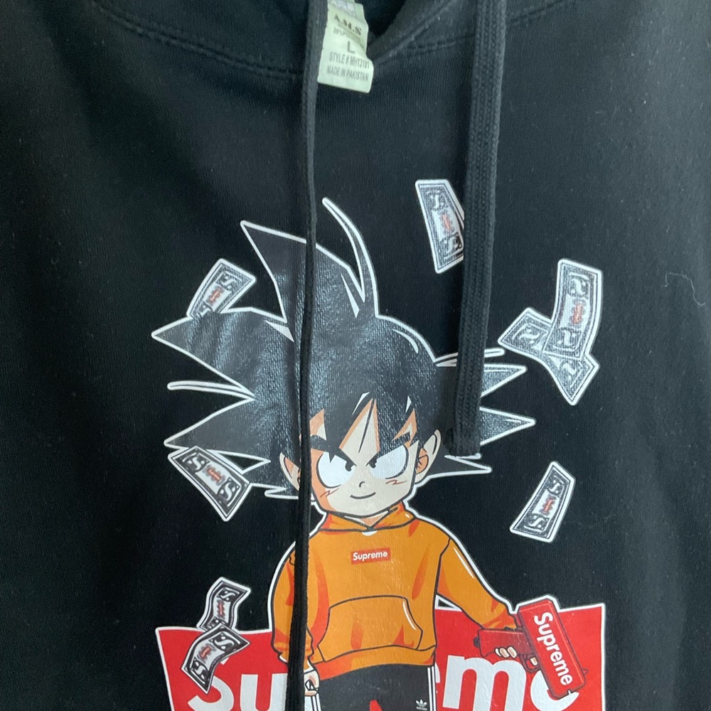 Black Hoodie with Anime Graphic